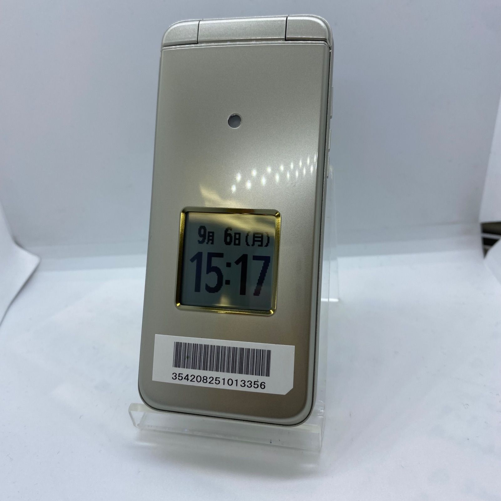 【美品】SIMフリー　au かんたんケータイ KFY41 ゴールド Amazon | au かんたんケータイ KYF41 シャンパンゴールド【SIM