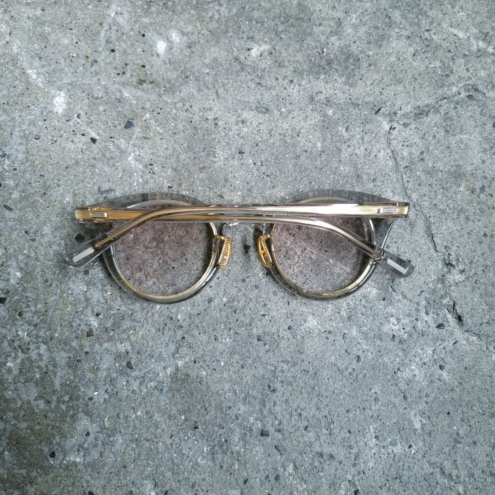 YUICHI TOYAMA 5 POISSY COL.04 Clear Gray / Gold 45□25 ユウイチ