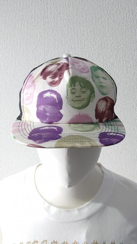00’s STUSSY HATS Children” 総柄 トラッカーキャップ スナップバック 帽子 2000年代