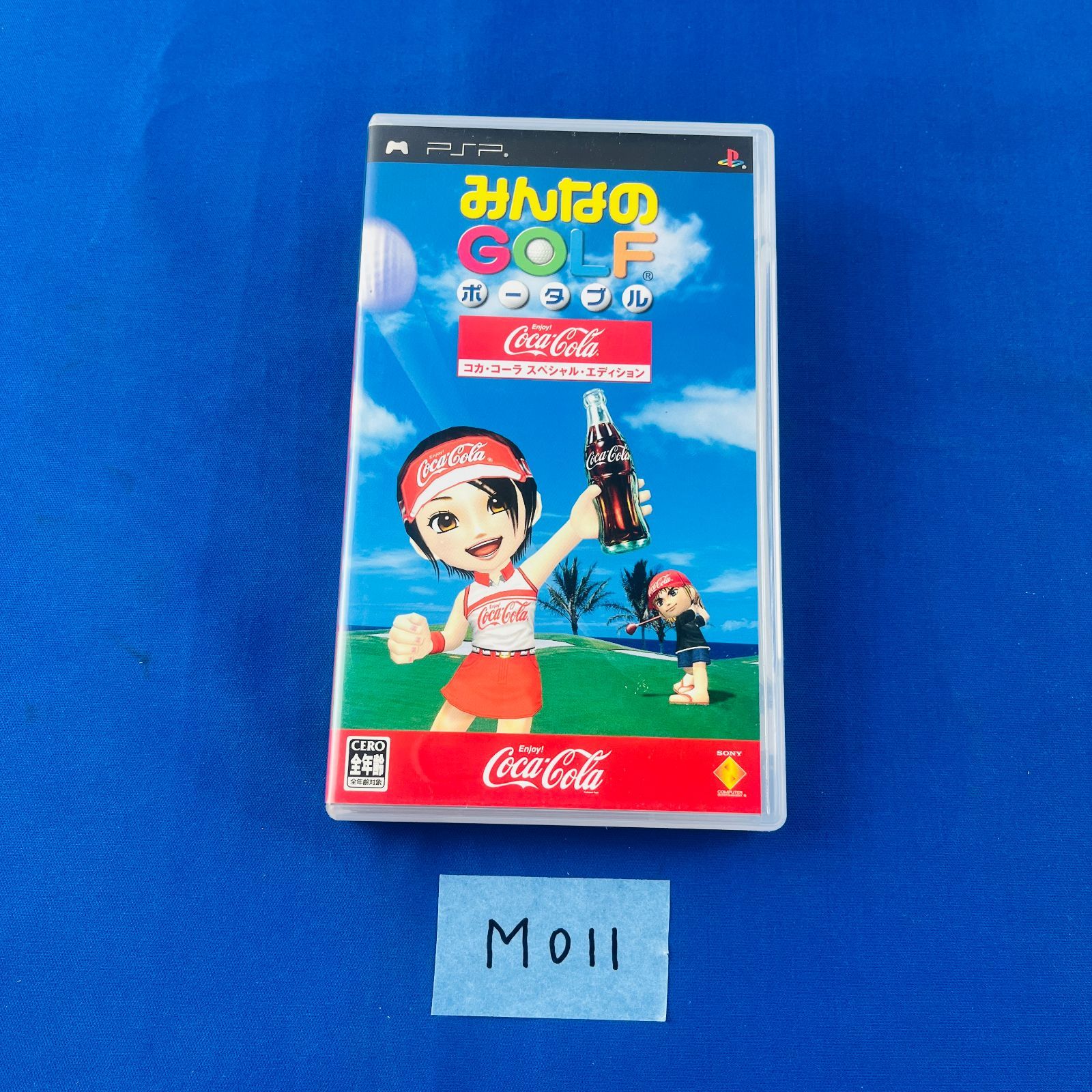 PlayStation Portable - PSP みんなのゴルフコカコーラエディション ◇M011 【激レア！1300本限定】【通電動作OK】 PSP みんなのGOLF