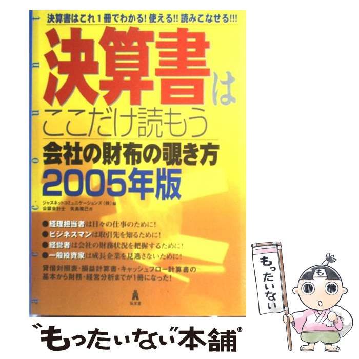 宅送] 決算書はここだけ読もう