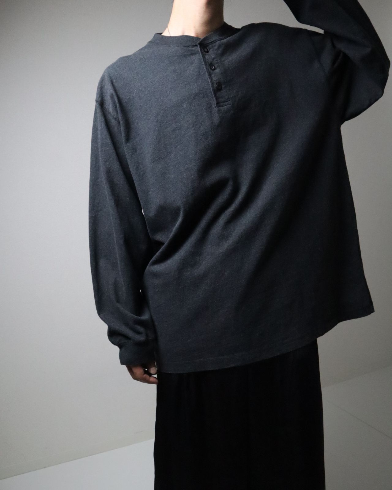 フランス製 セントジェームス 黒無地 T5 ウェッソン バスクシャツ