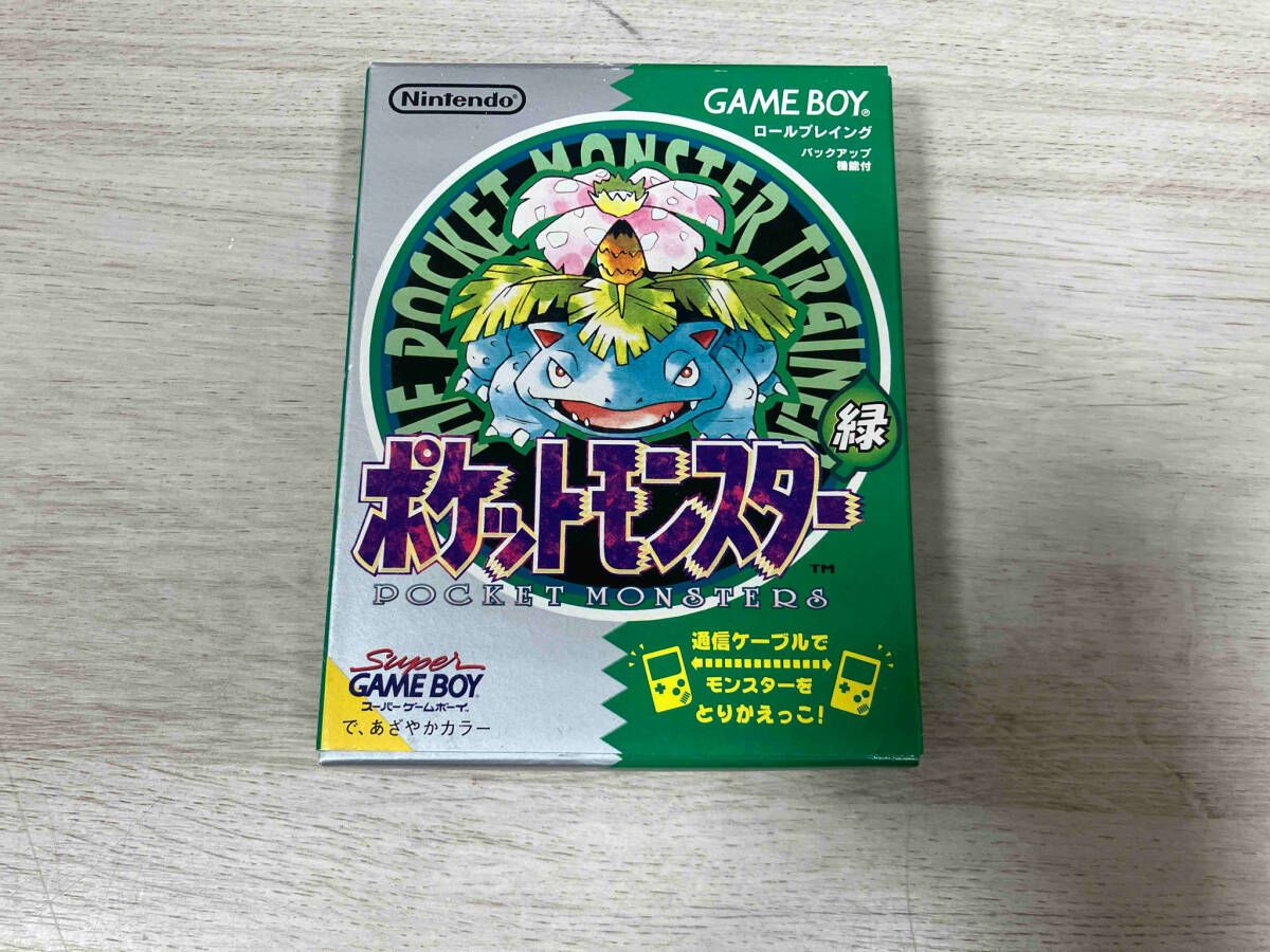ポケットモンスター 緑 箱説有 箱破れあり ゲームボーイ