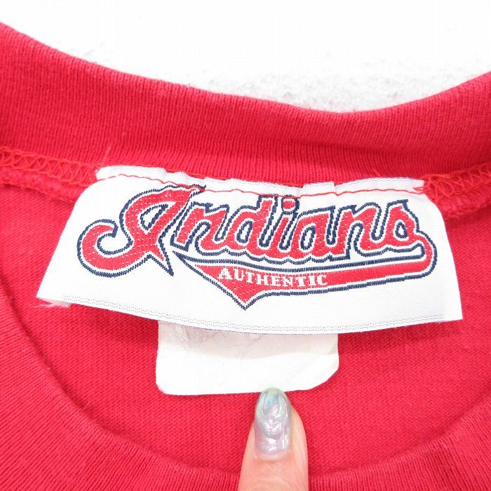 L/古着 半袖 ビンテージ Tシャツ メンズ 00s MLB クリーブランド