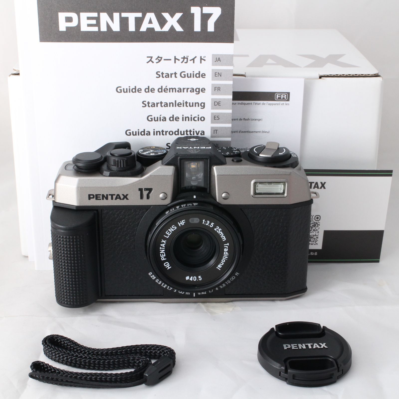 級 PENTAX17 ダークシルバー ペンタックス PENTAX 17 フィルムカメラ 18926 R478