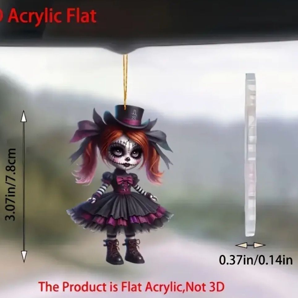 キーホルダー ゾンビ かわいい ゴスロリ 女の子 ホラー 2D アクリル