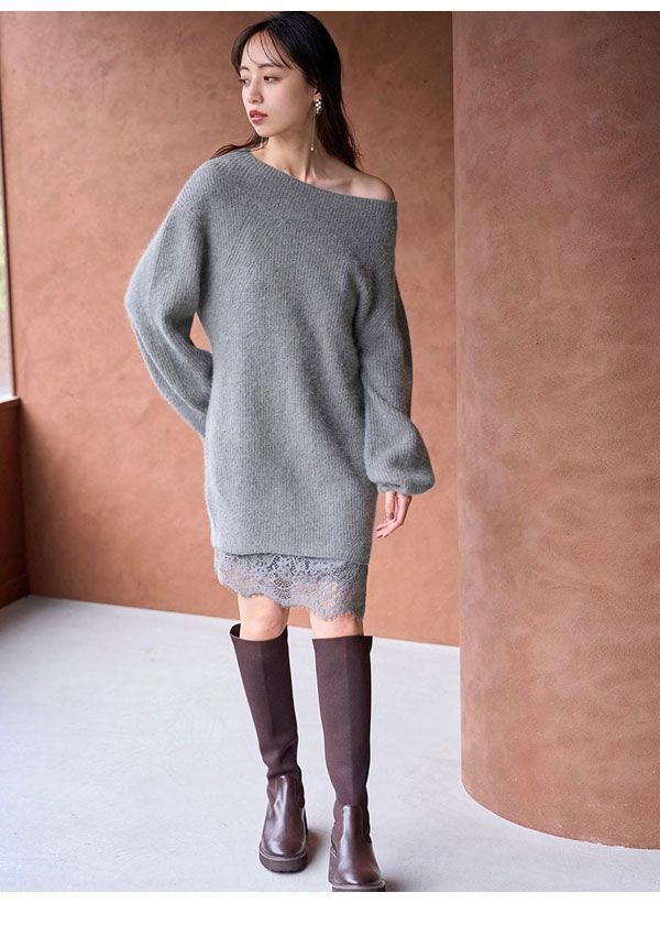 ミニワンピース 長袖