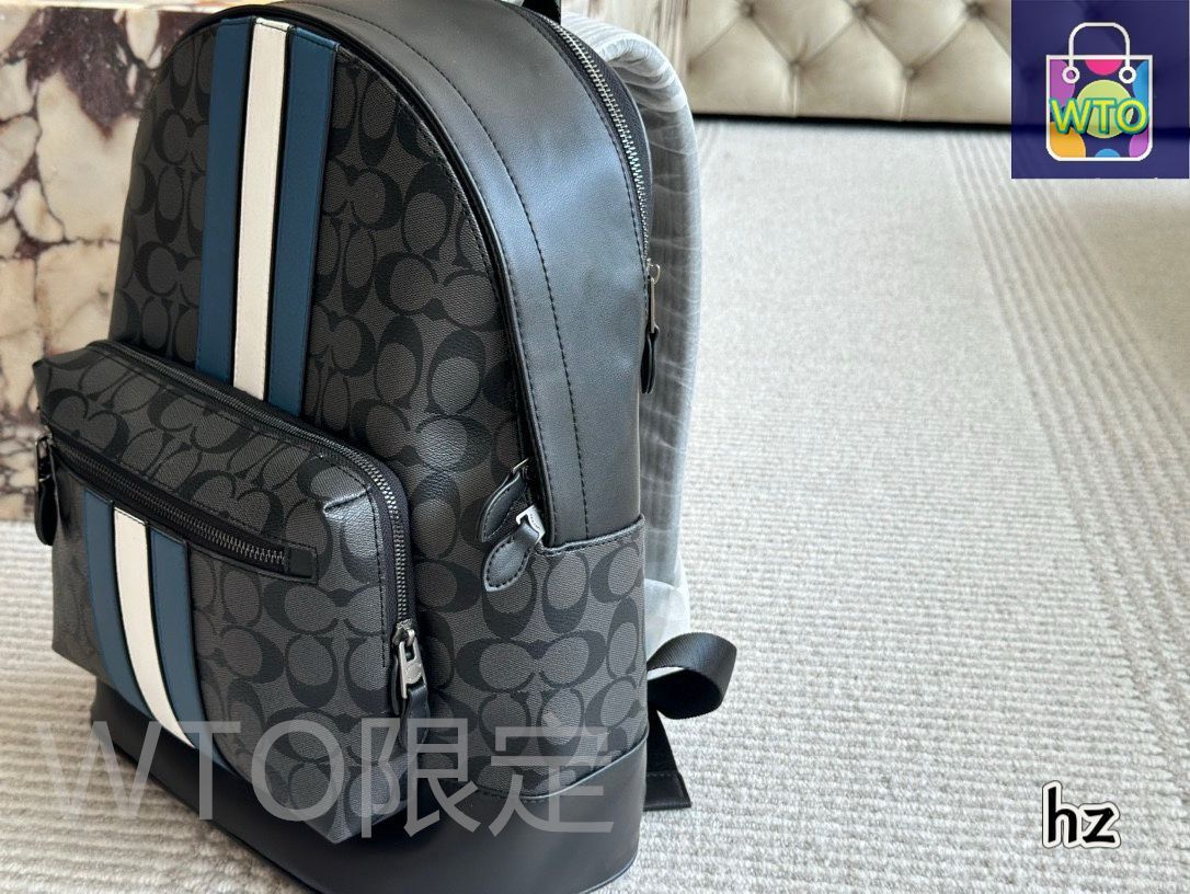 COACH コーチ レザー ダブルジッパー　バッグパック 今日特価】Coach コーチ バックパック ダブルジッパーとダブル