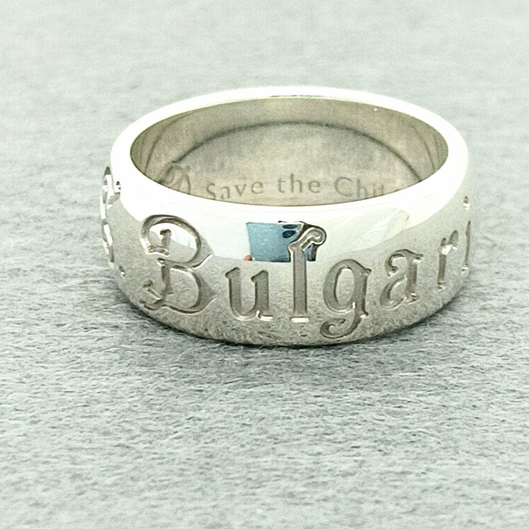 【正規・ヴィンテージ品】BVLGARI ブルガリ セーブザチルドレン サイズ54 新品仕上げ】ブルガリ セーブザチルドレン シルバーリング
