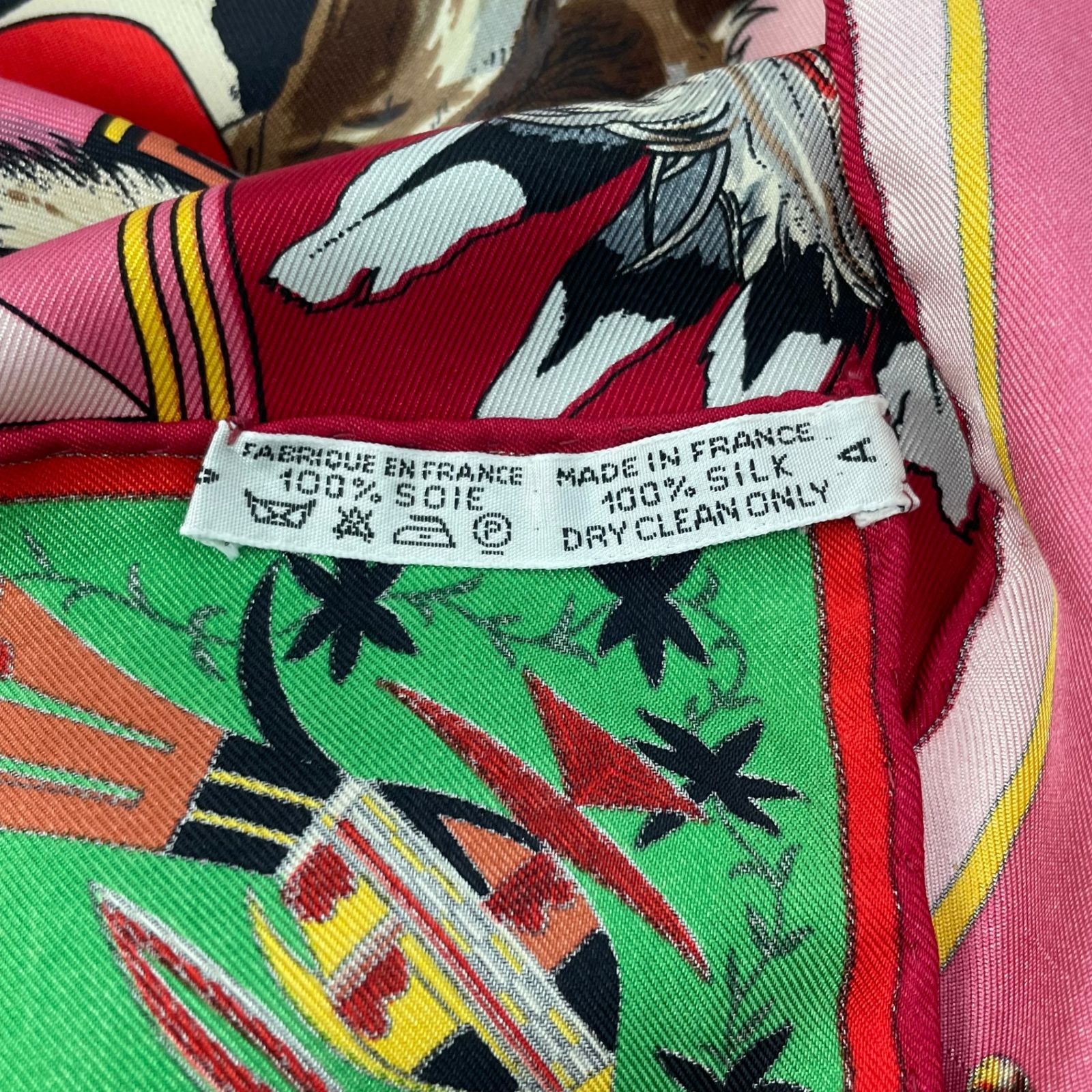 極美品 HERMES エルメス スカーフ シルク カレ90 カチナ民族