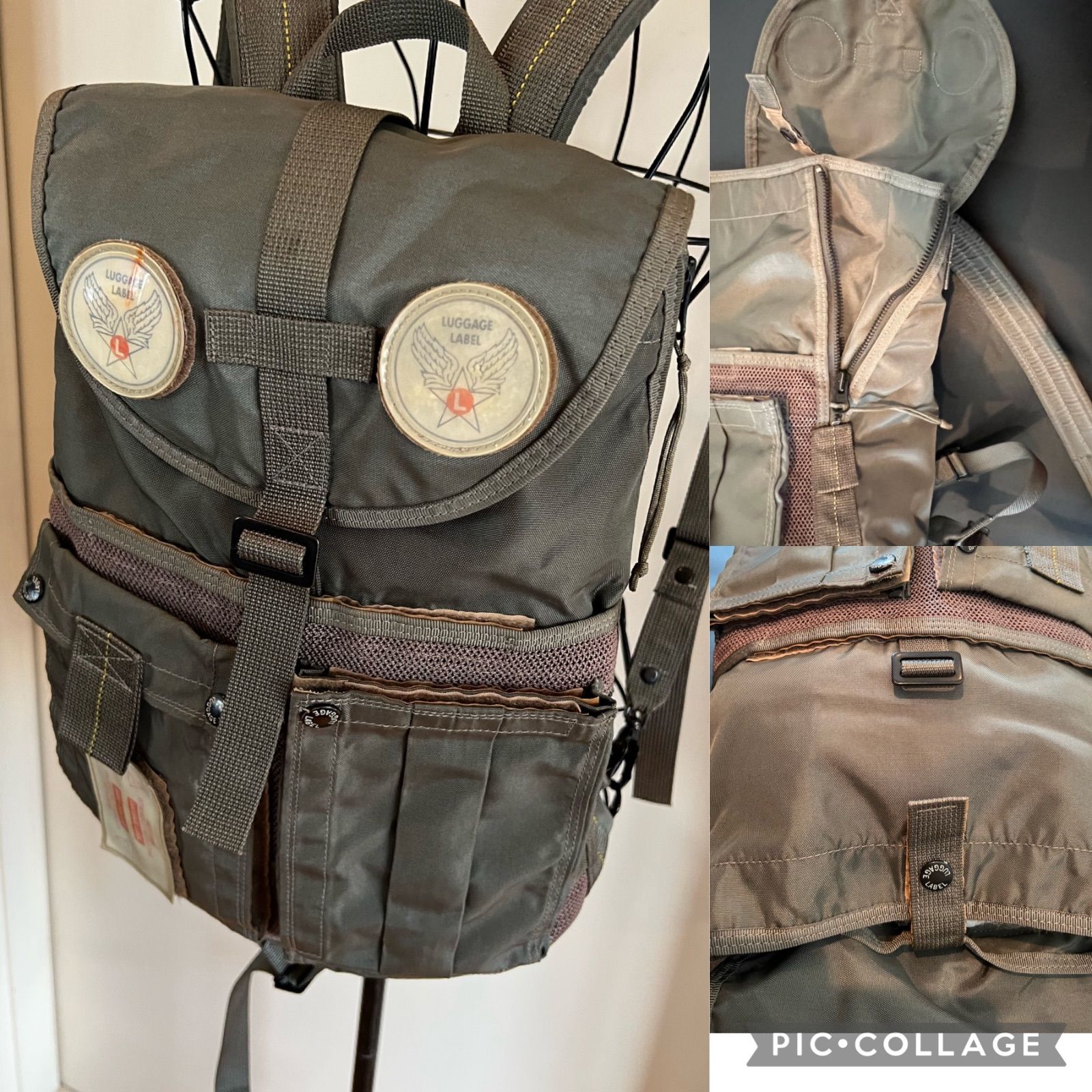 ▪️2623 Vintage Bag LUGGAGE LABEL HARNESS ラゲッジ・レーベル ハーネスシリーズバックパック 山口ラベル -  メルカリ