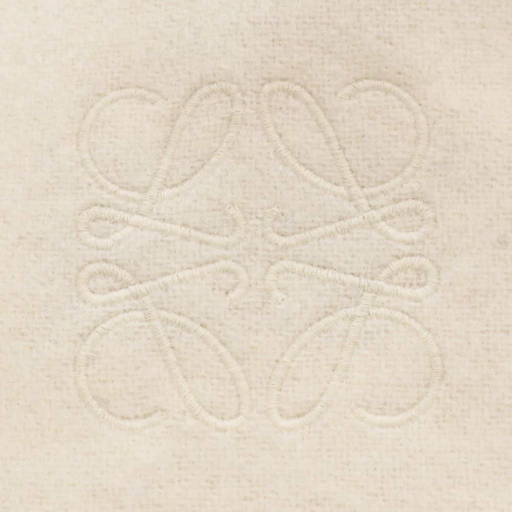 LOEWE ベージュ マフラー ウール　カシミヤ 中古・古着通販】LOEWE (ロエベ) ウールカシミヤアナグラム