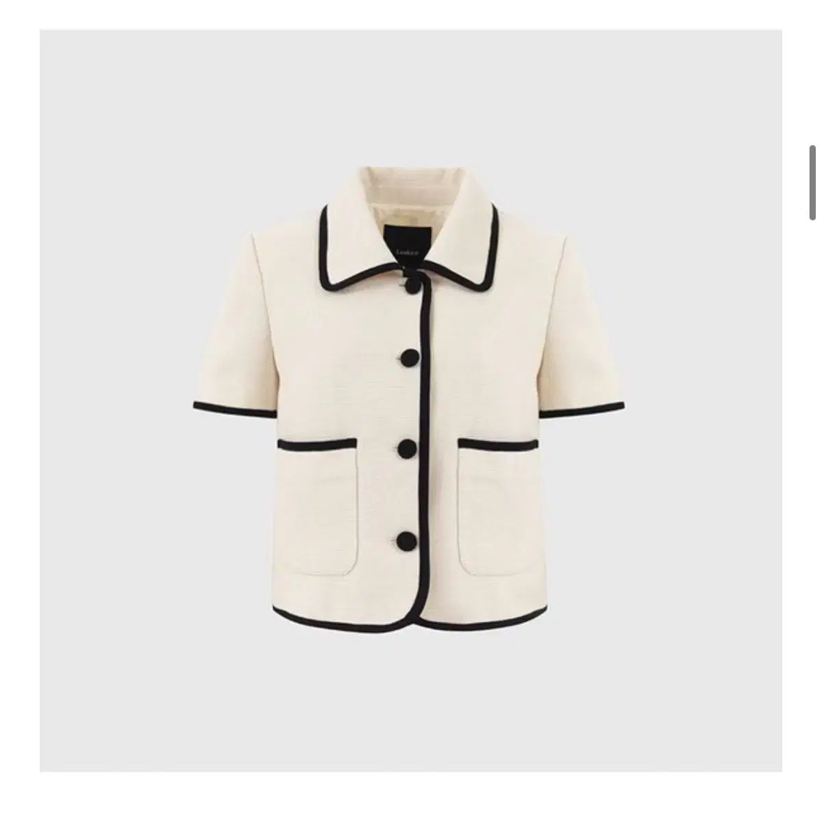 LOOKAST ニキ ツイード半袖ジャケット