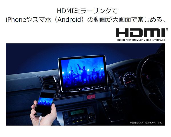 予約販売 アルパインDAF11ZフローティングビッグDAディスプレイオーディオ11型モデル