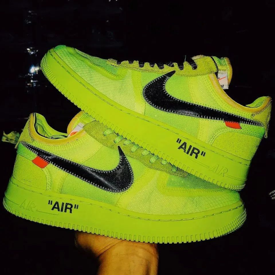 OFF-WHITE x Nike Air Force 1 Part 2 Volt THE TEN