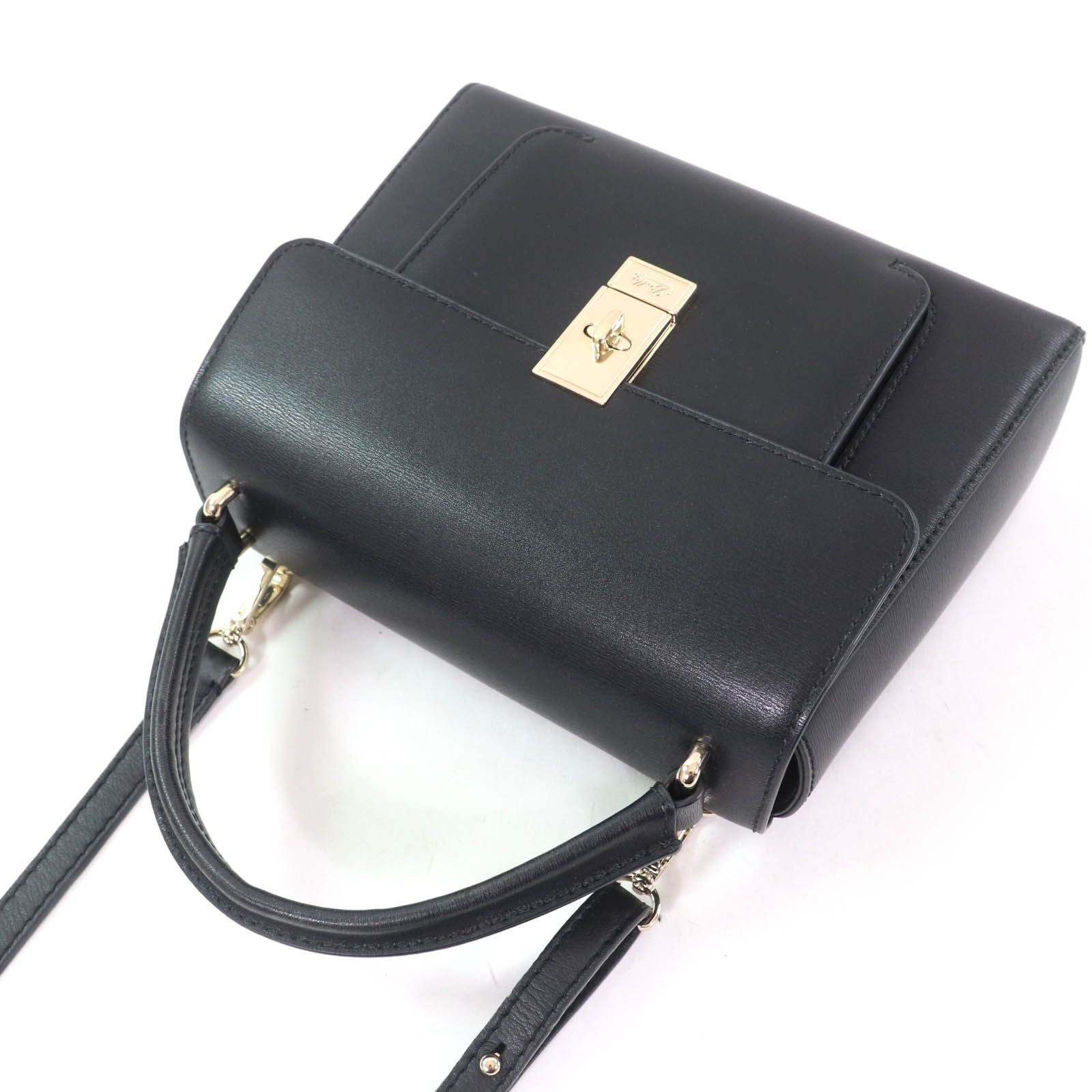 美品☆BALLY バリー EMERY ロゴ入り レザー 2WAY ハンドバッグ