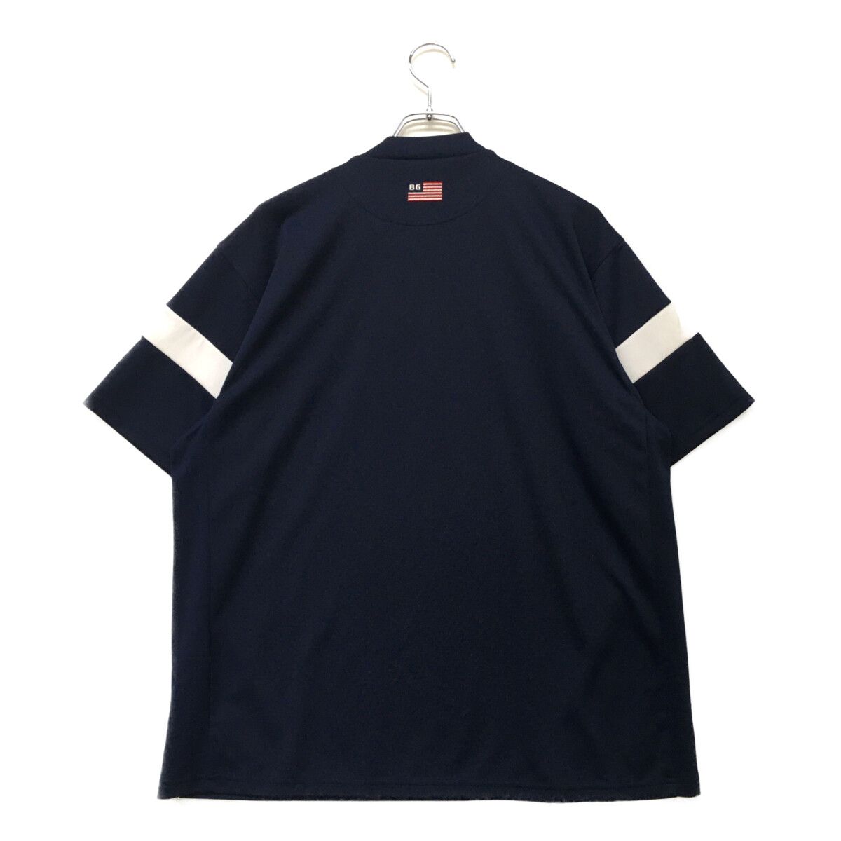 中古 メンズ ブリーフィング BRIEFING 半袖シャツ L ネイビー モック