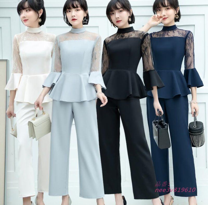 セットアップ レディース 上下セット ワイドパンツ カジュアル 春夏 おしゃれ 30代 40代 nee3v819610