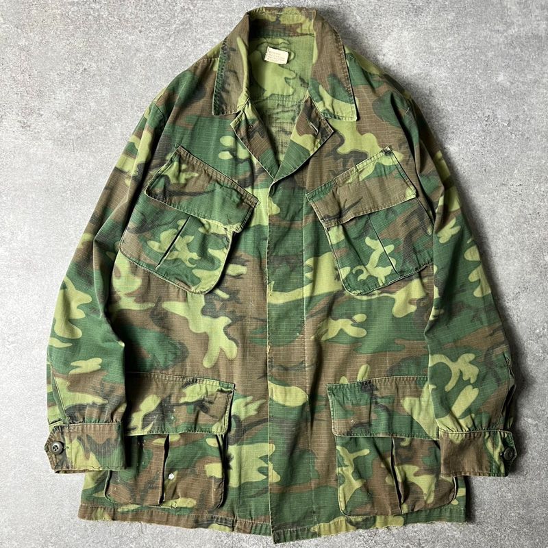 60s ジャングルファティーグ erdl迷彩 M-S リーフカモ ベトナム戦争
