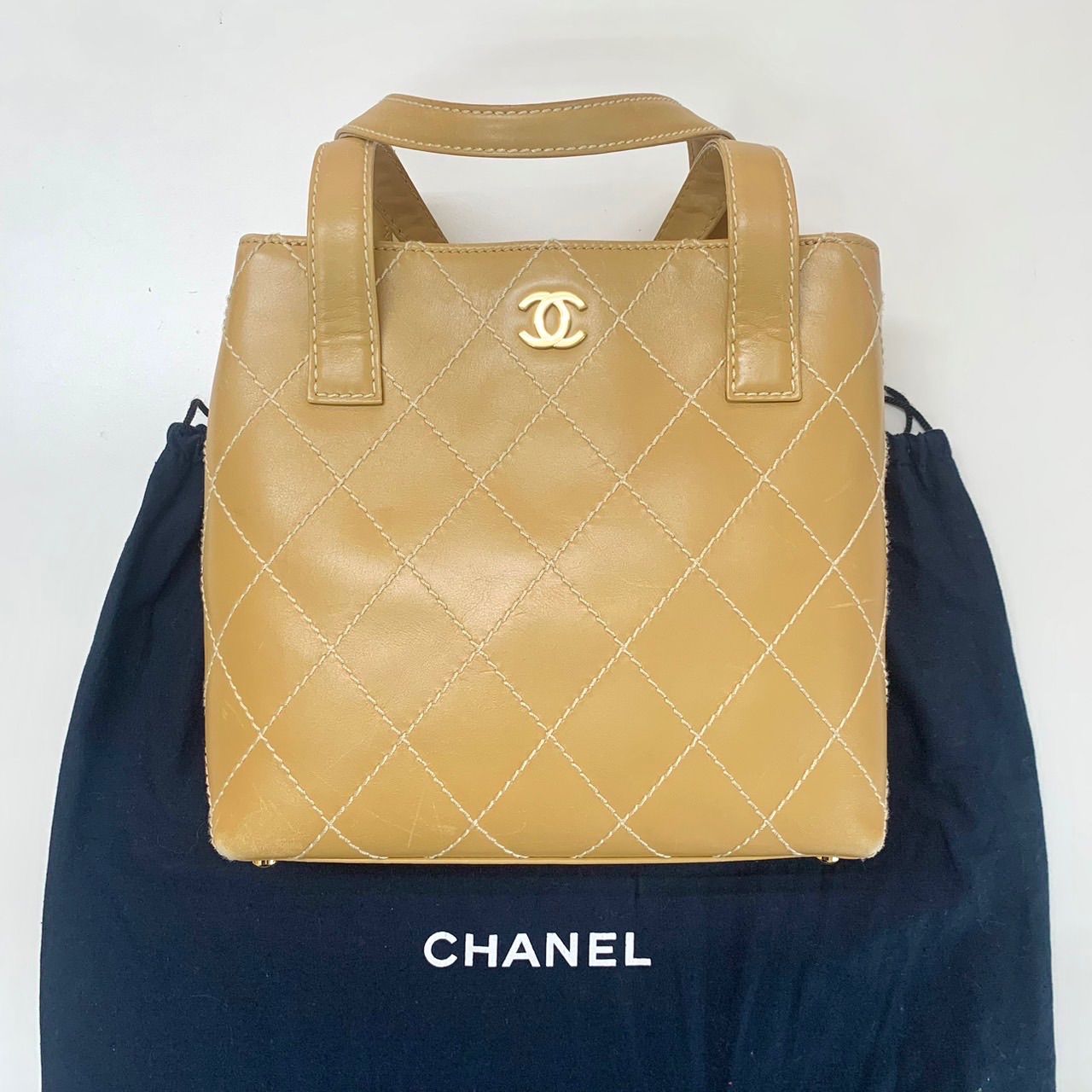 美品⭐️CHANEL シャネル】 ワイルドステッチ ココマーク ハンドバッグ