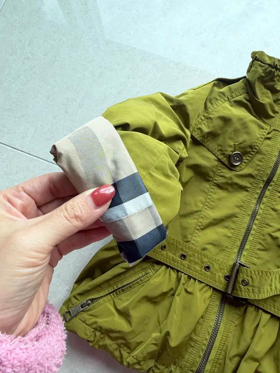 バーバリー キッズ トレンチ コート カーキ