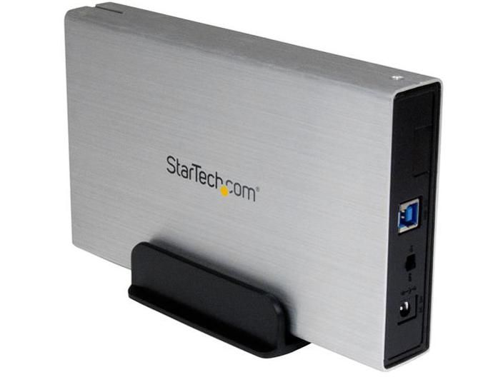【新品・2営業日で発送】スターテック 外付け3.5インチHDDケース シルバー USB3.0接続SATA 3.0対応ハードディ