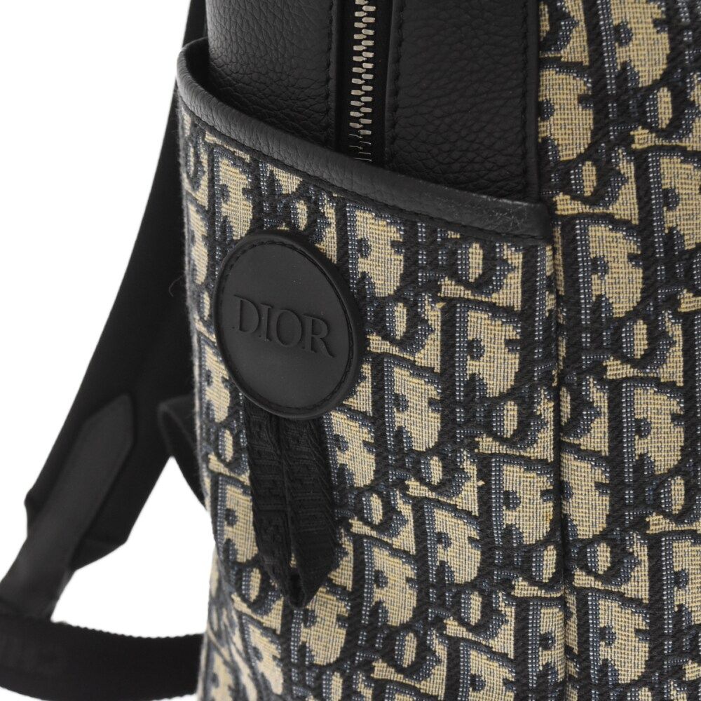 DIOR (ディオール) EXPLORER オブリーク総柄バックパック ネイビー 
