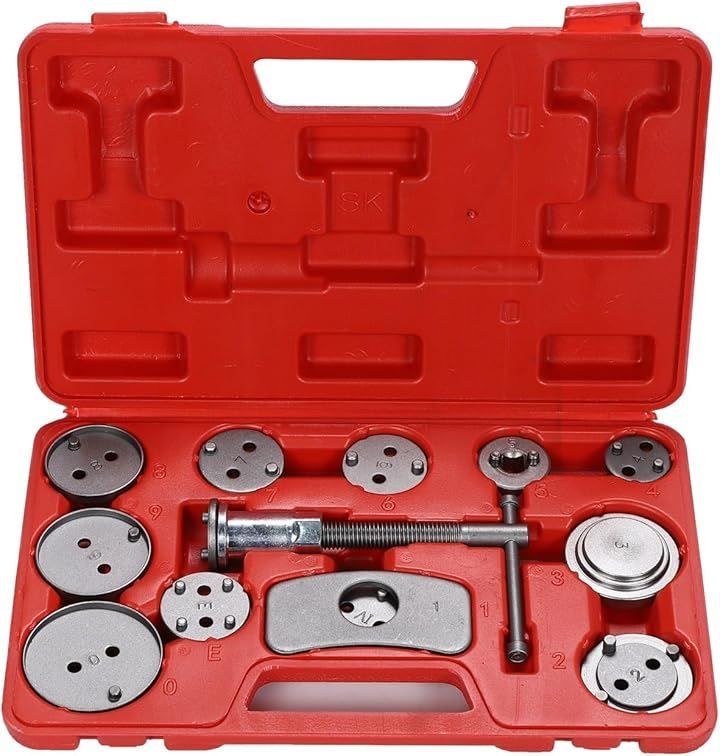Partools ブレーキキャリパーツール ブレーキパッド ブレーキディスク 交換用 自動車メンテナンス工具( 13点セット)