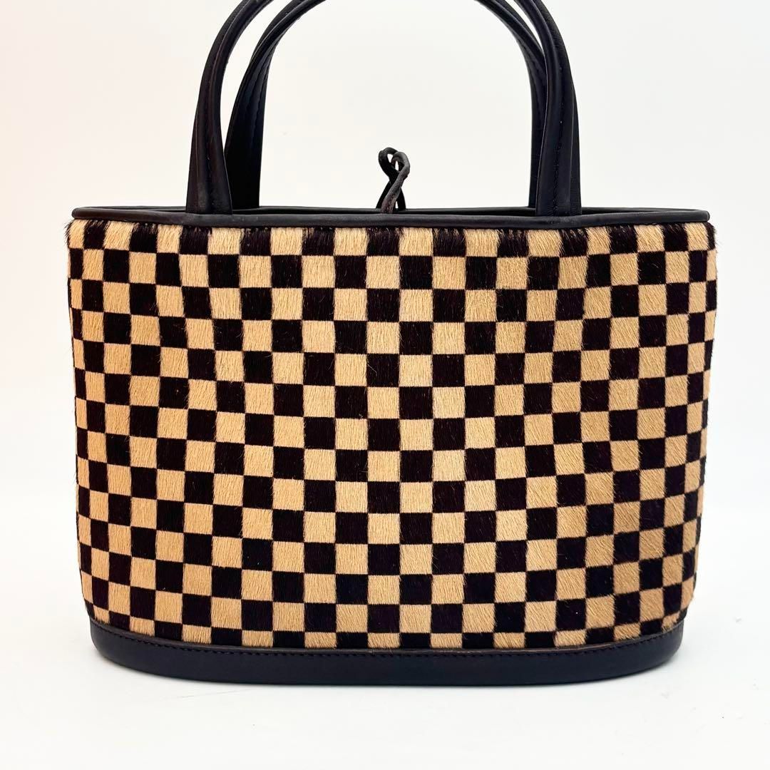 美品✨ハンドバッグ　ダミエ　ソバージュ　ハラコ　インパラ　ミニ　M92133 LOUISVUITTON インパラ ダミエ ソバージュ ハラコ ハンドバッグ