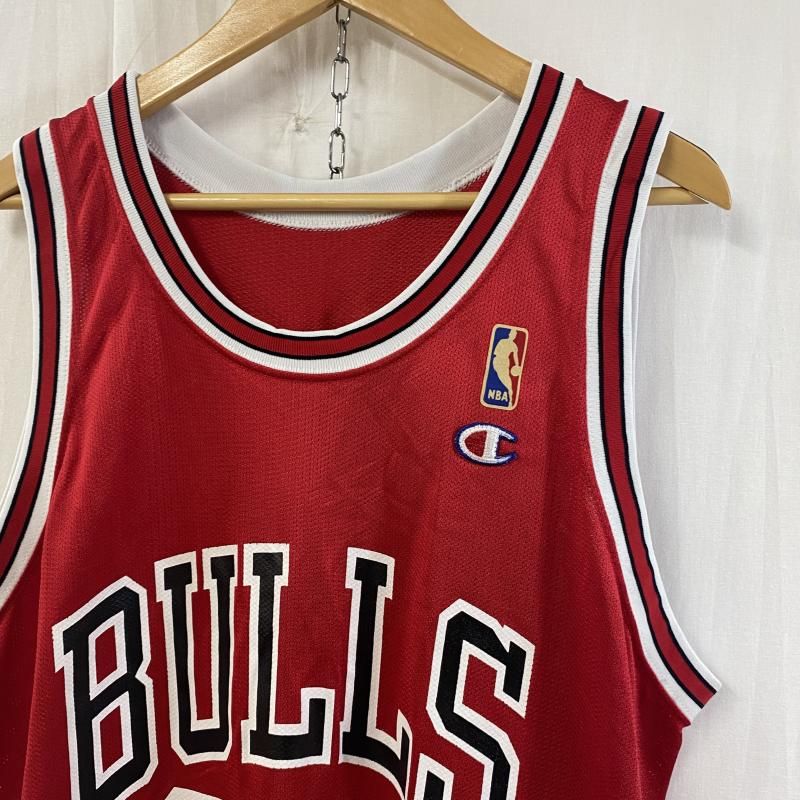 VINTAGE ヴィンテージ タンクトップ 90s CHAMPION NBA CHICAGO BULLS バスケユニフォーム レッド SIZE 44