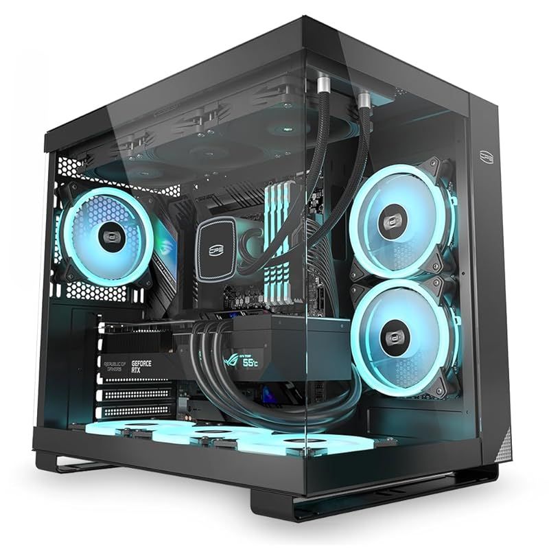 CPS 高透過率ガラス採用 ピラーレスPCケース C3T500-ARGB-BK ブラック 0