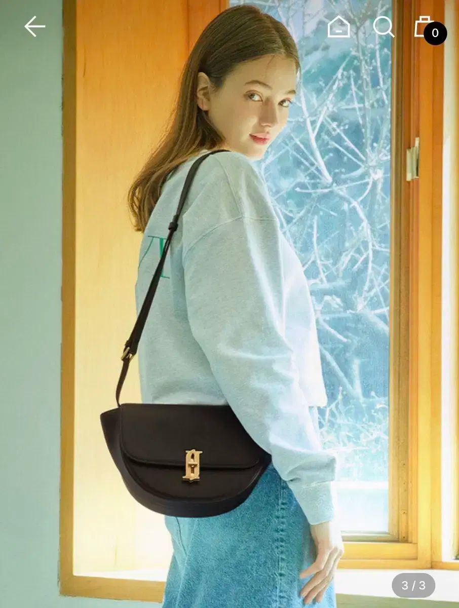 J.ESTINA ジェイエスティナ サドルバッグ ブラック