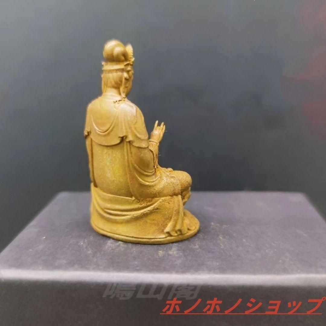 仏教美術 中国 仏像 南海観音菩薩像 小仏像 銅製 銅器 - メルカリ
