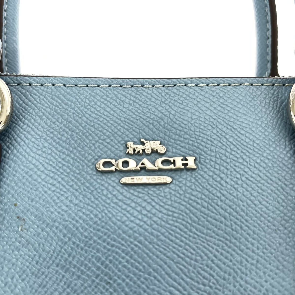 COACH コーチ 2WAYハンドバッグ 2WAYバッグ  F44962 ブルー レザー レディース 　240001152145 COACH - COACH コーチ 2WAYハンドバッグ 2WAYバッグ F44962 ブルー