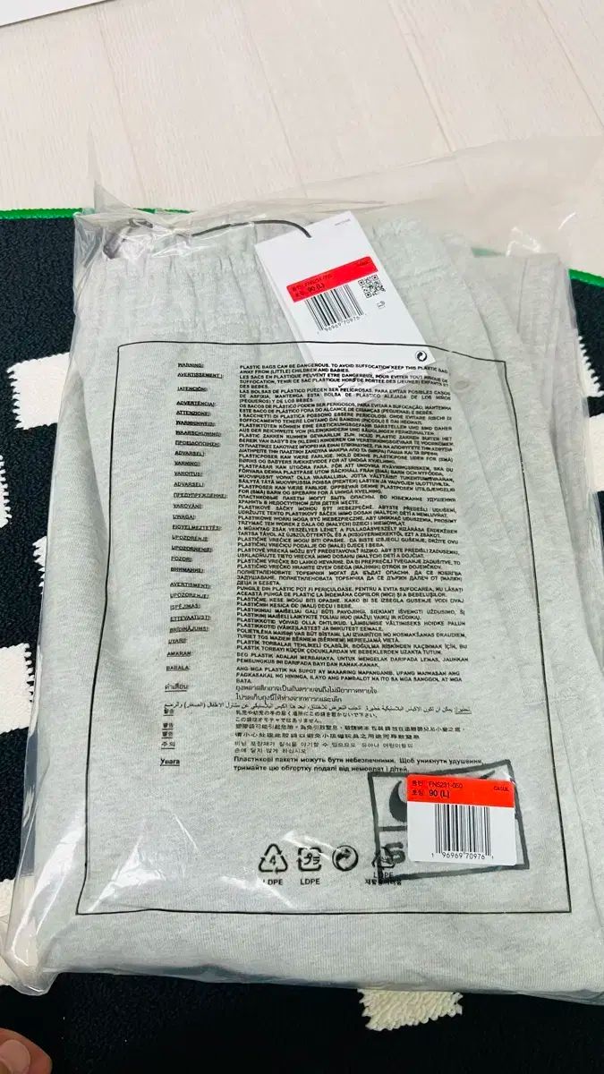 L NIKE x STUSSY フリース パンツ グレー ヘザー