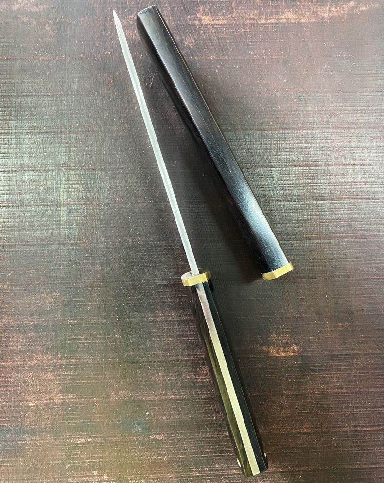 骨紋 天然黒檀ハンドル