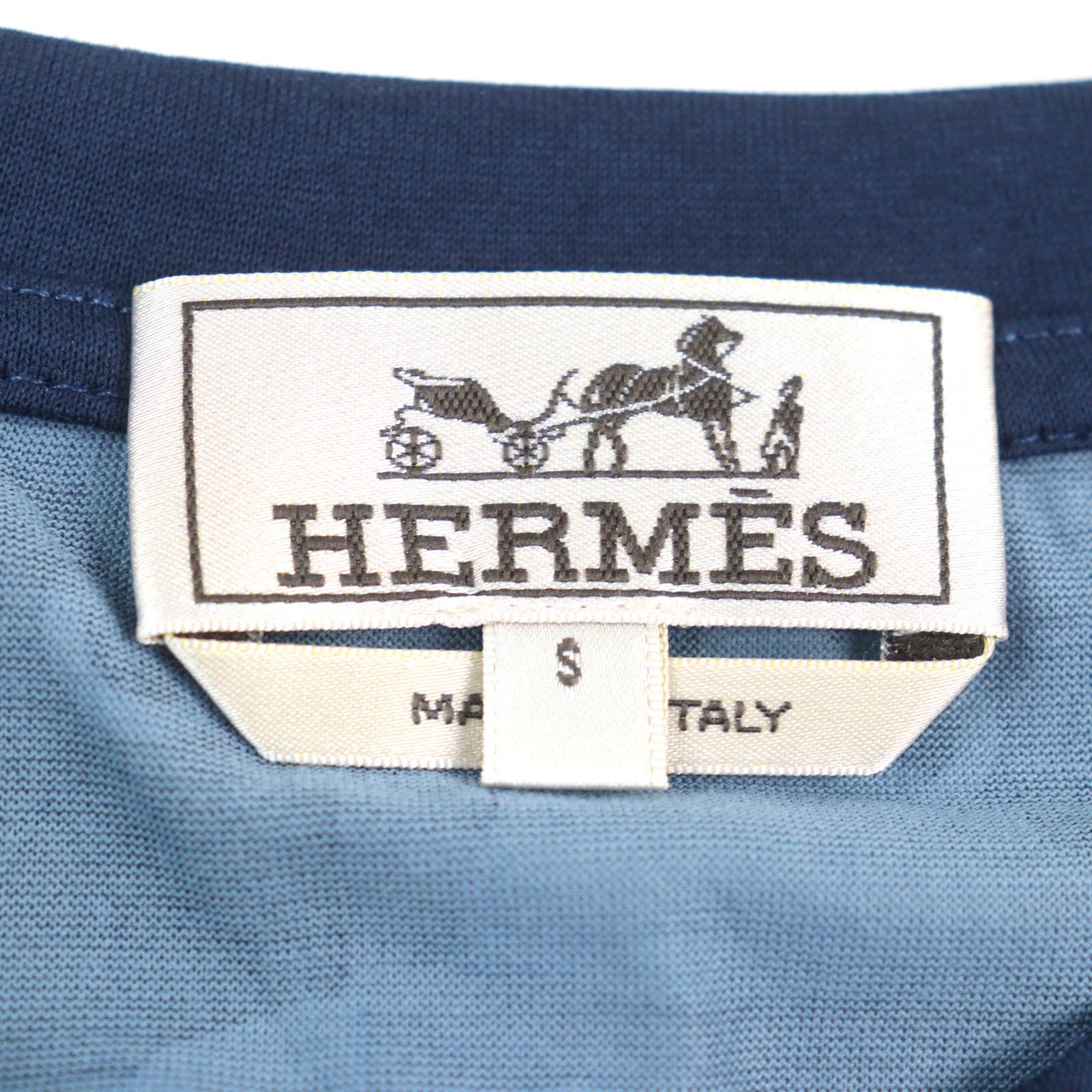 未使用品○HERMES エルメス コットン100% ホース総柄 ロデオチャーム