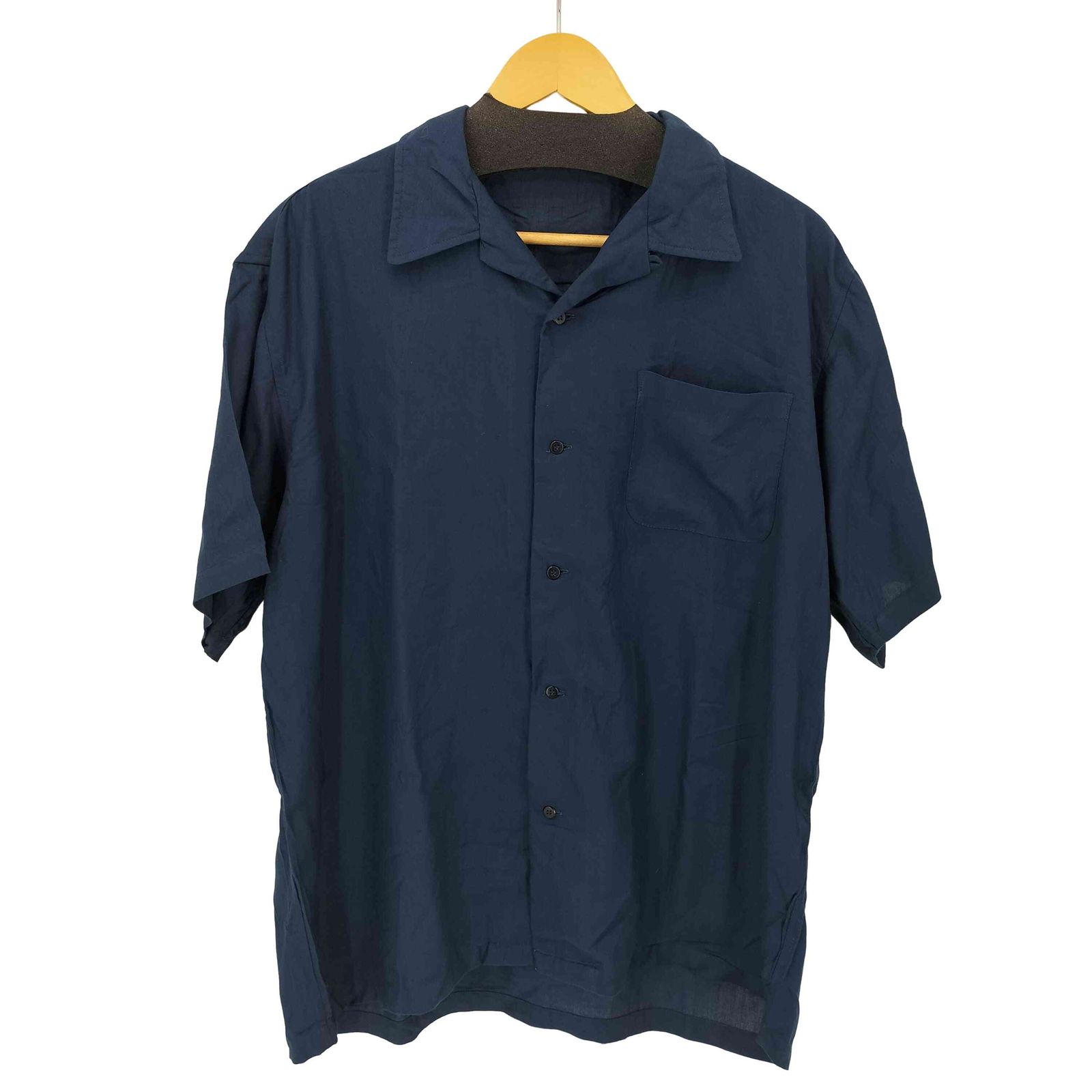 ユーズドフルギ USED古着 50S~60S レーヨン S/S オープンカラーシャツ メンズ 表記無