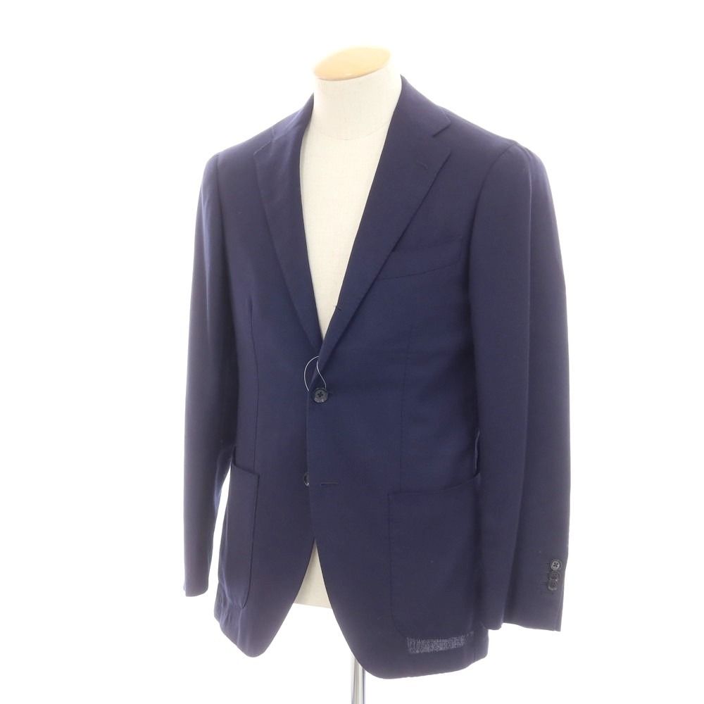 【BEAMS F 】美品 ネイビー ウールテーラードジャケット サイズ44 中古】ビームスエフ BEAMS F ウール テーラードジャケット