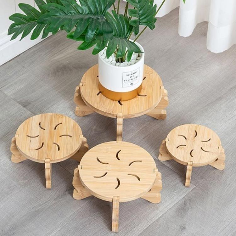 フラワースタンド プラントスタンド 竹製 鉢スタンド 観葉植物 植木鉢