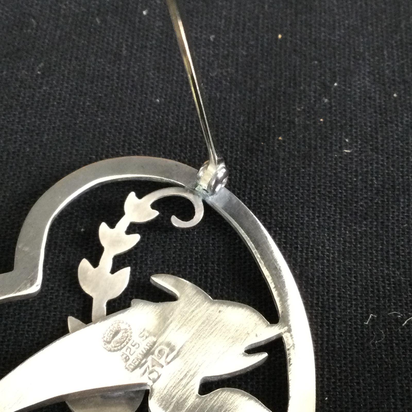 1309 ジョージ ジェンセン Georg Jensen イルカ ブローチ 312