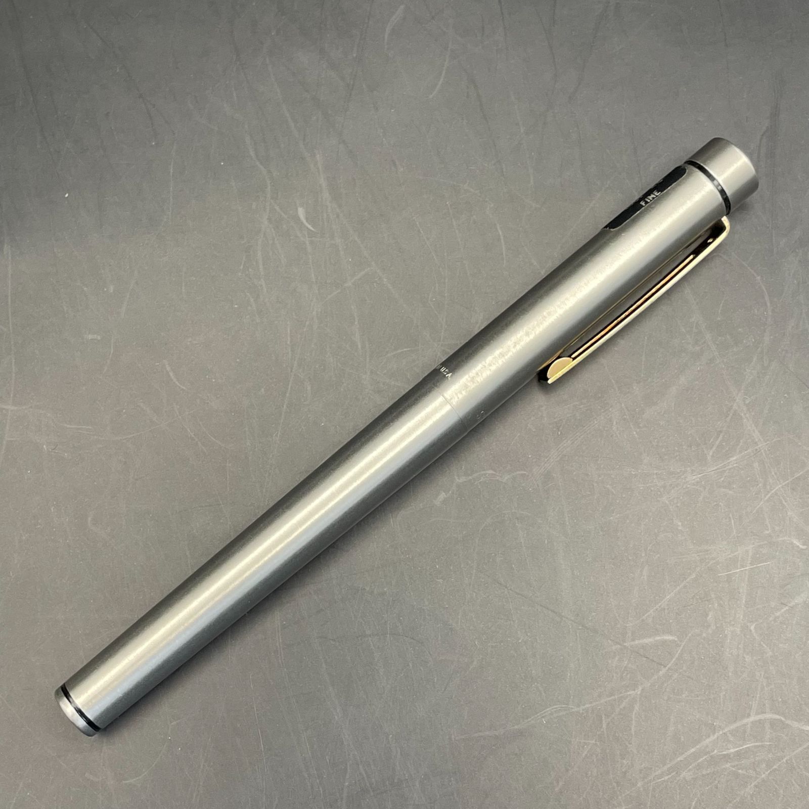 【美品】SHEAFFER シェーファー タルガ 585 14K AUST. 14K/585刻印】 SHEAFFER シェーファー 万年筆 タルガ シルバー MS