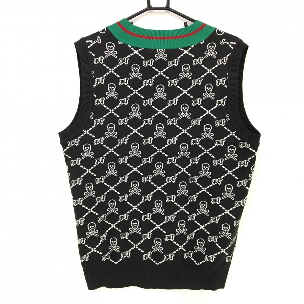 MARK&LONA ゴルフウェア ニットベスト サイズ48 サイズ：48 MARK&LONA マークアンドロナ ジップベスト ブラック系