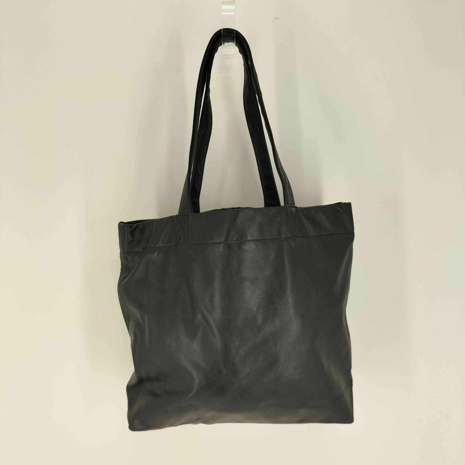 Yohji Yamamoto ノアール　黒レザートートバッグ Yohji Yamamoto ノアール 黒レザートートバッグ （discord Yohji