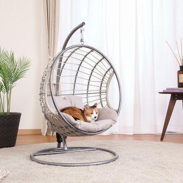 ペット用ハンギングチェア 半円 GY USTAUSTRALIA_COM_AU