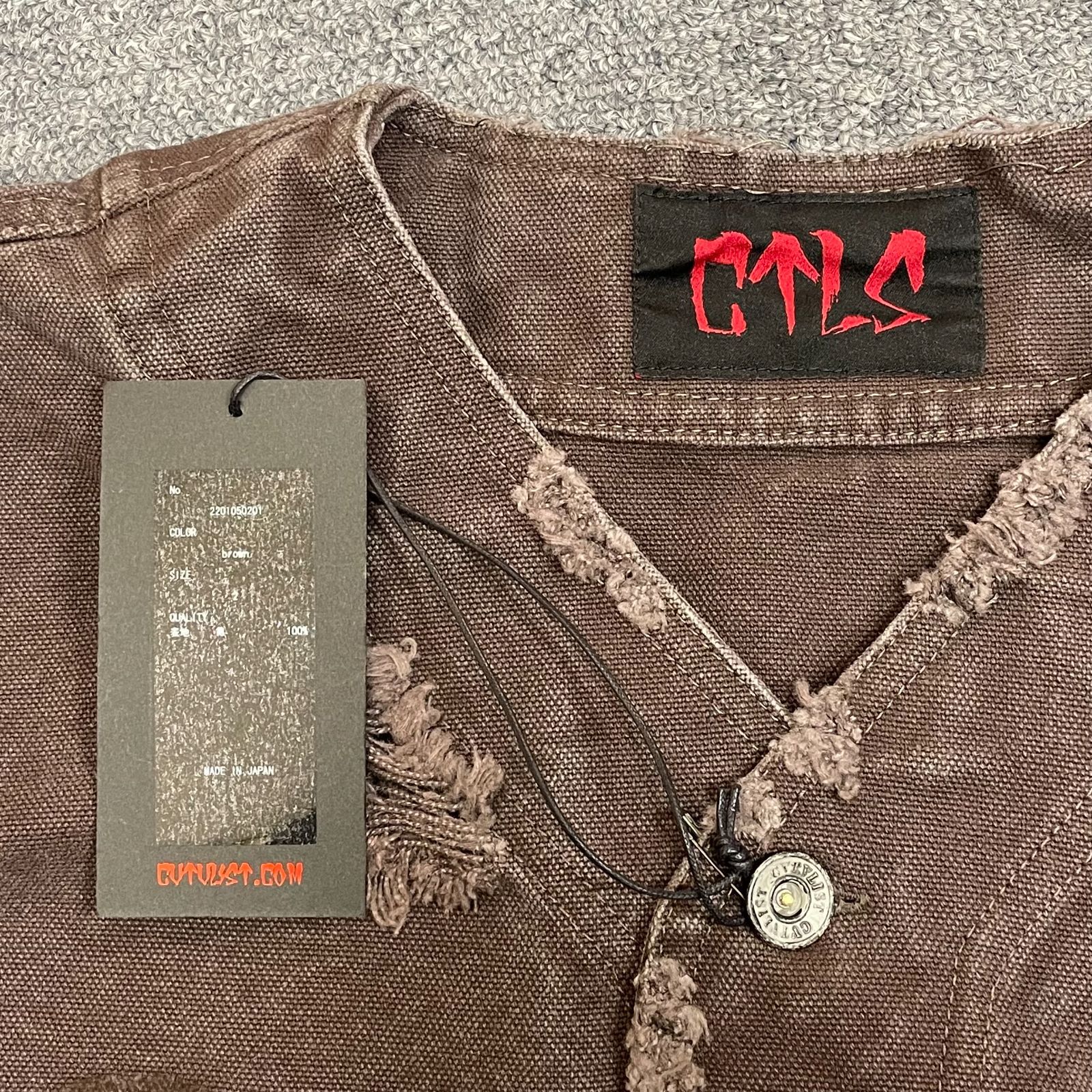 美品 CVTVLIST 22AW Baseball Shirt ダメージ ベースボール