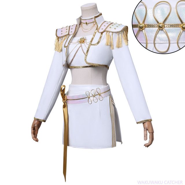 コスプレ衣装K-POP 魔女団 ミラ 白 革 ステージ衣装 ハロウィン衣装