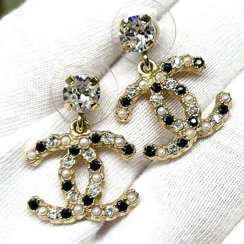 値下げ！CHANEL シャネル ココマーク ピアス A20K メタル ライン