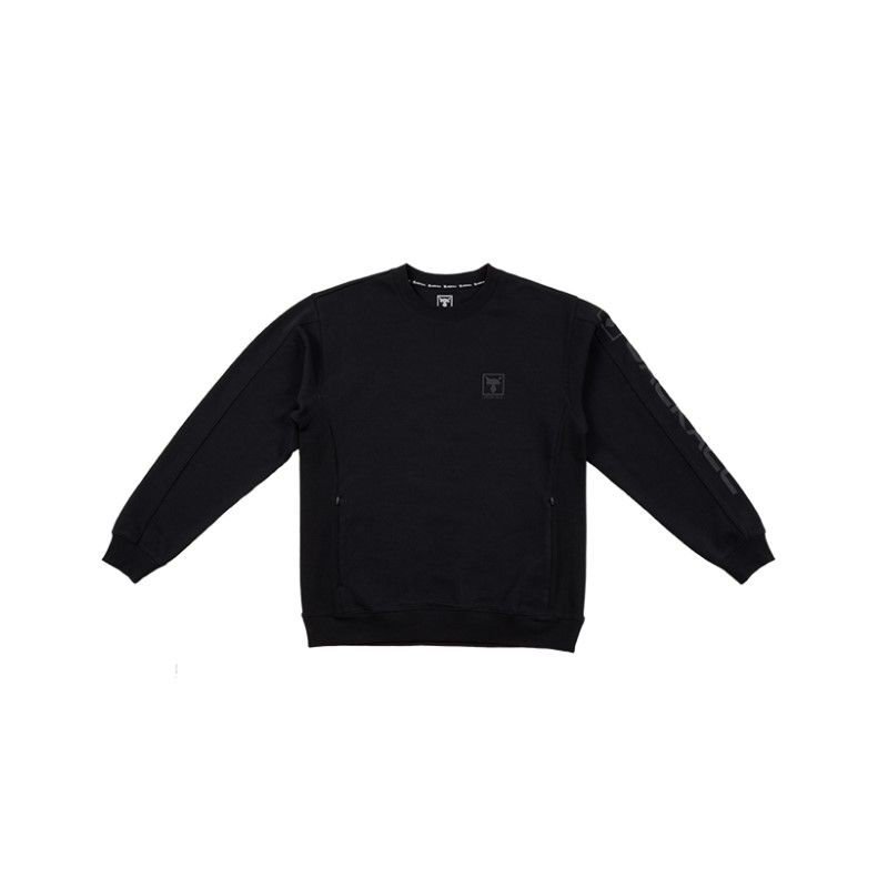 クルーネックスウェット XXL ブラック