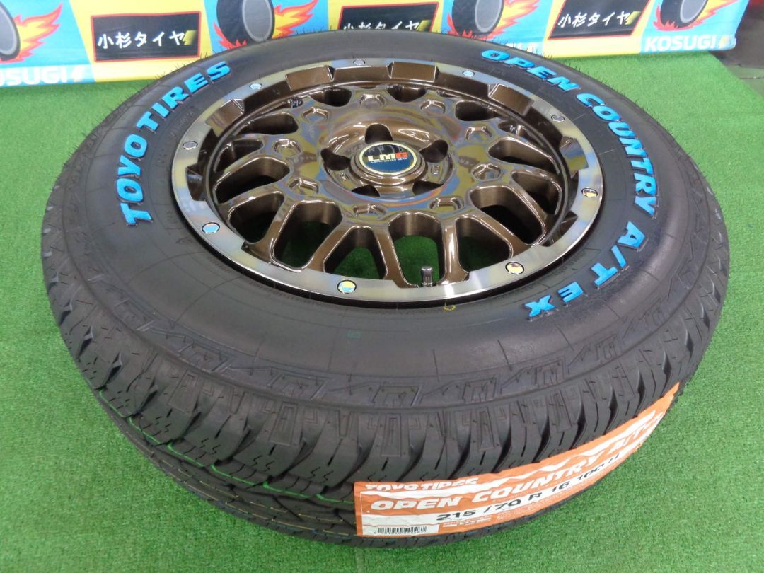 レアマイスターLMG オープンカントリータイヤ・ホイールセット215/70r16